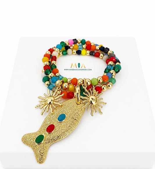 Colorful Faith Fish Bracelet (Set3)