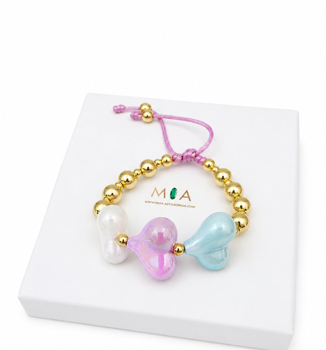 Pastel Hearts Bracelet