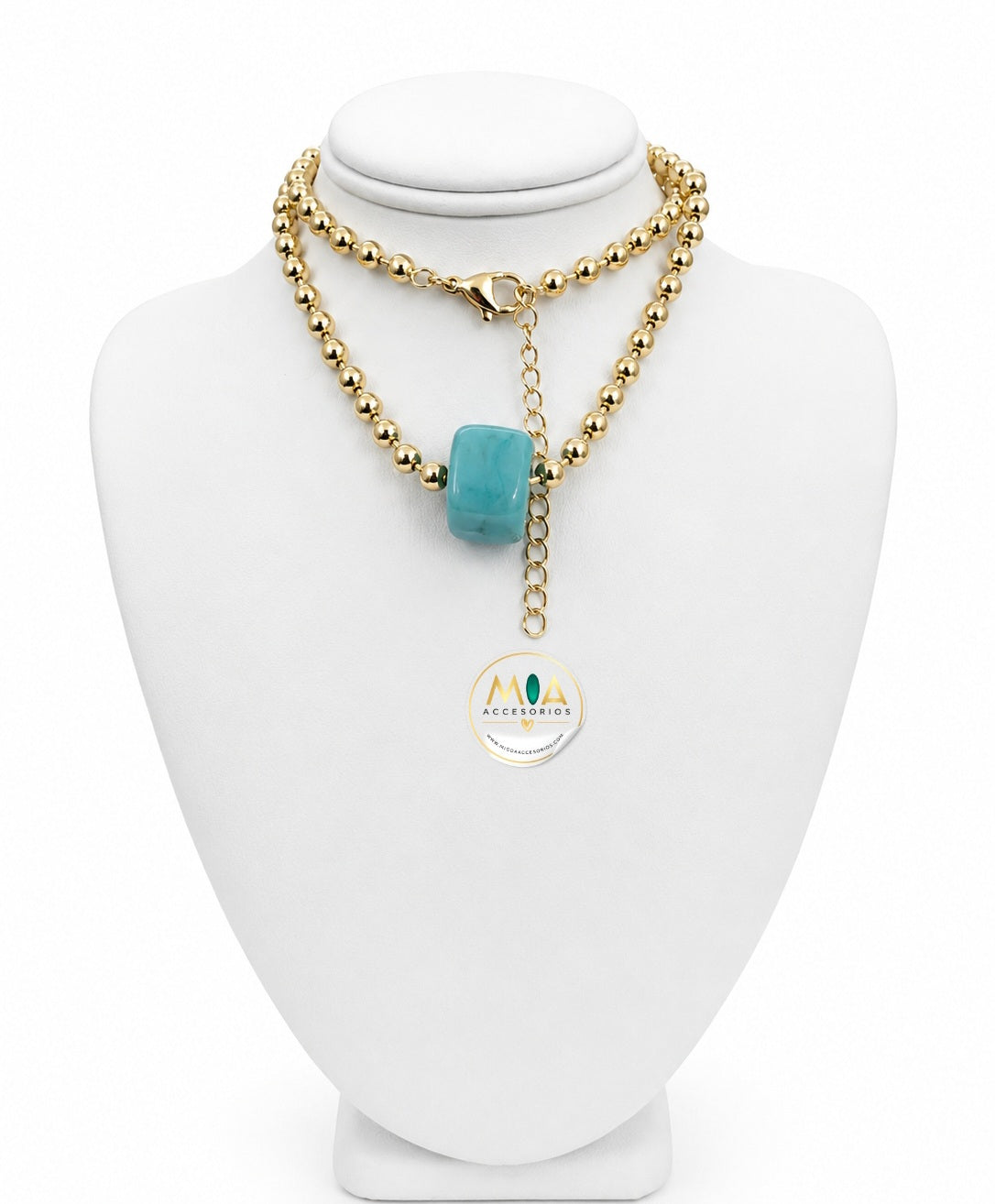 Aqua Charm Necklace
