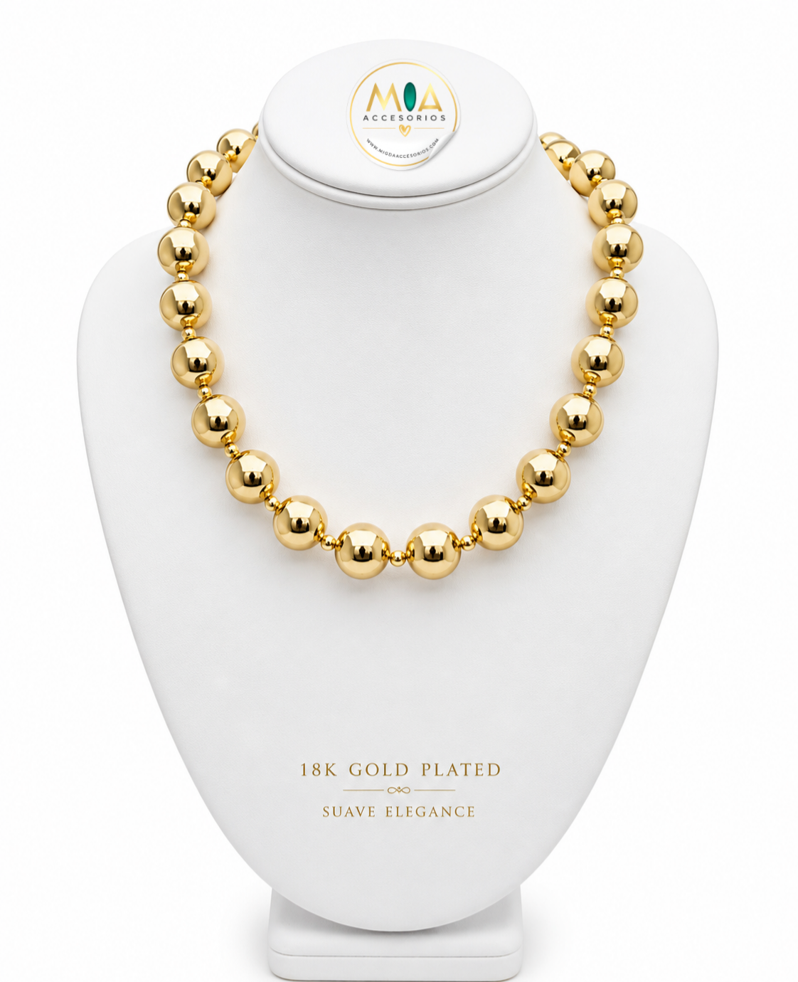 Classic Gold Beads Necklace