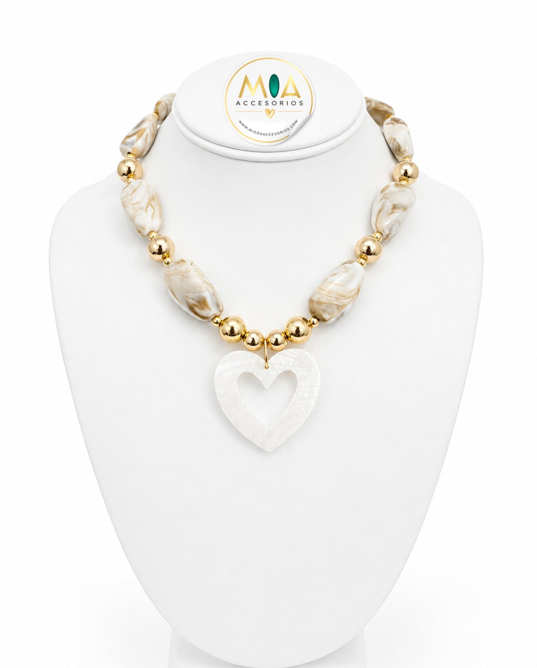 Ivory Heart Necklace