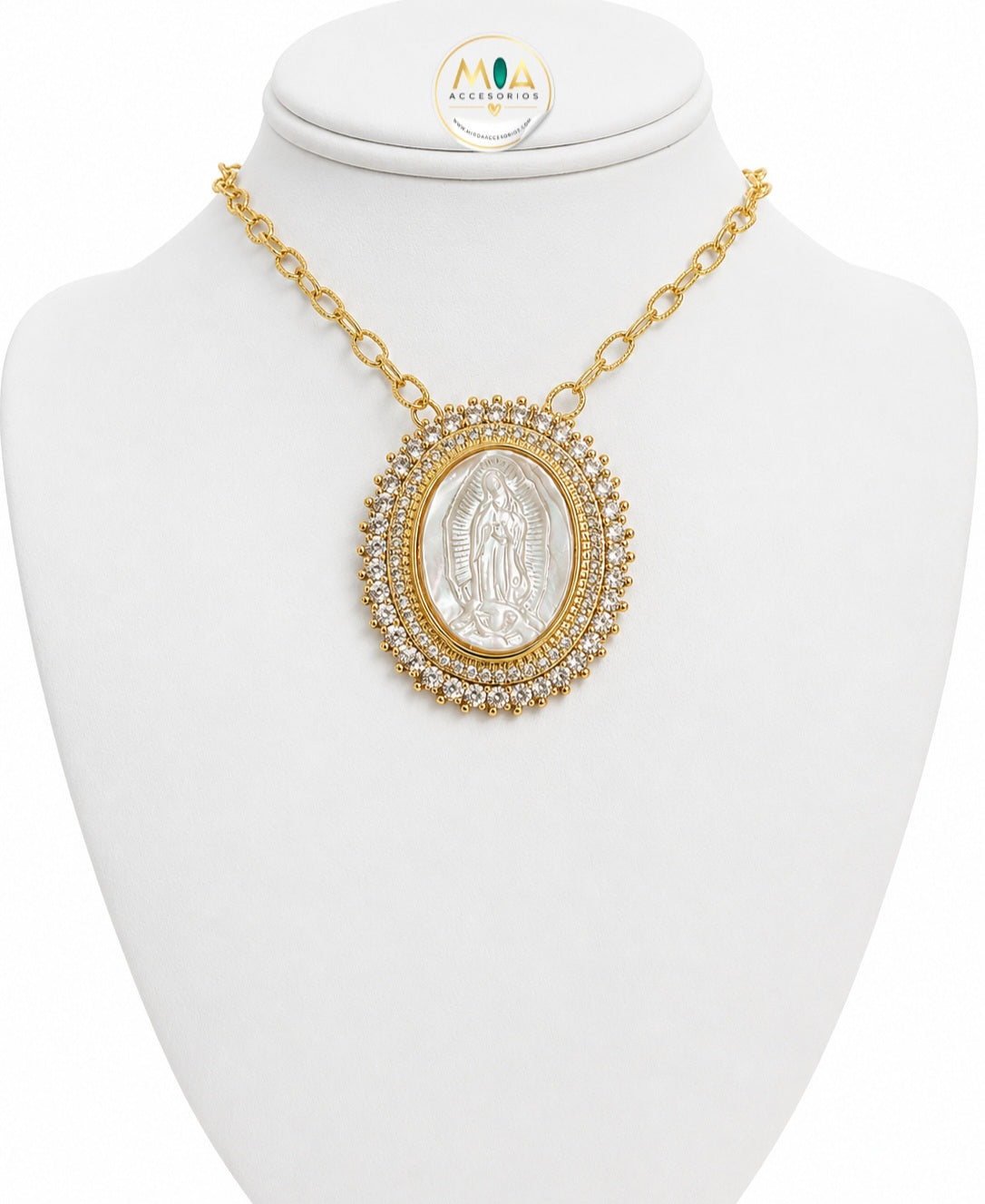 Golden Guadalupe Necklace