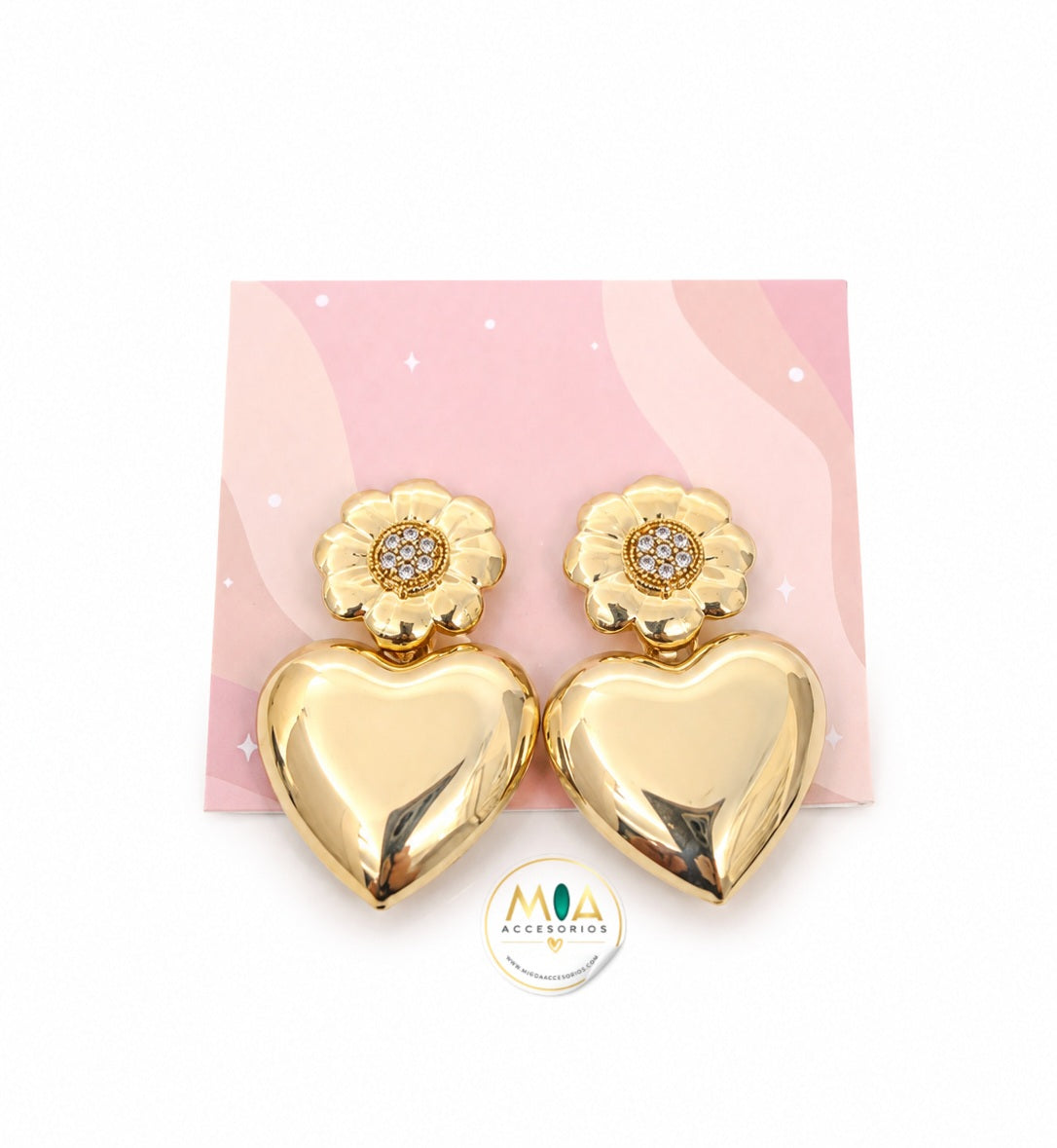 Love Bloom Heart Earrings