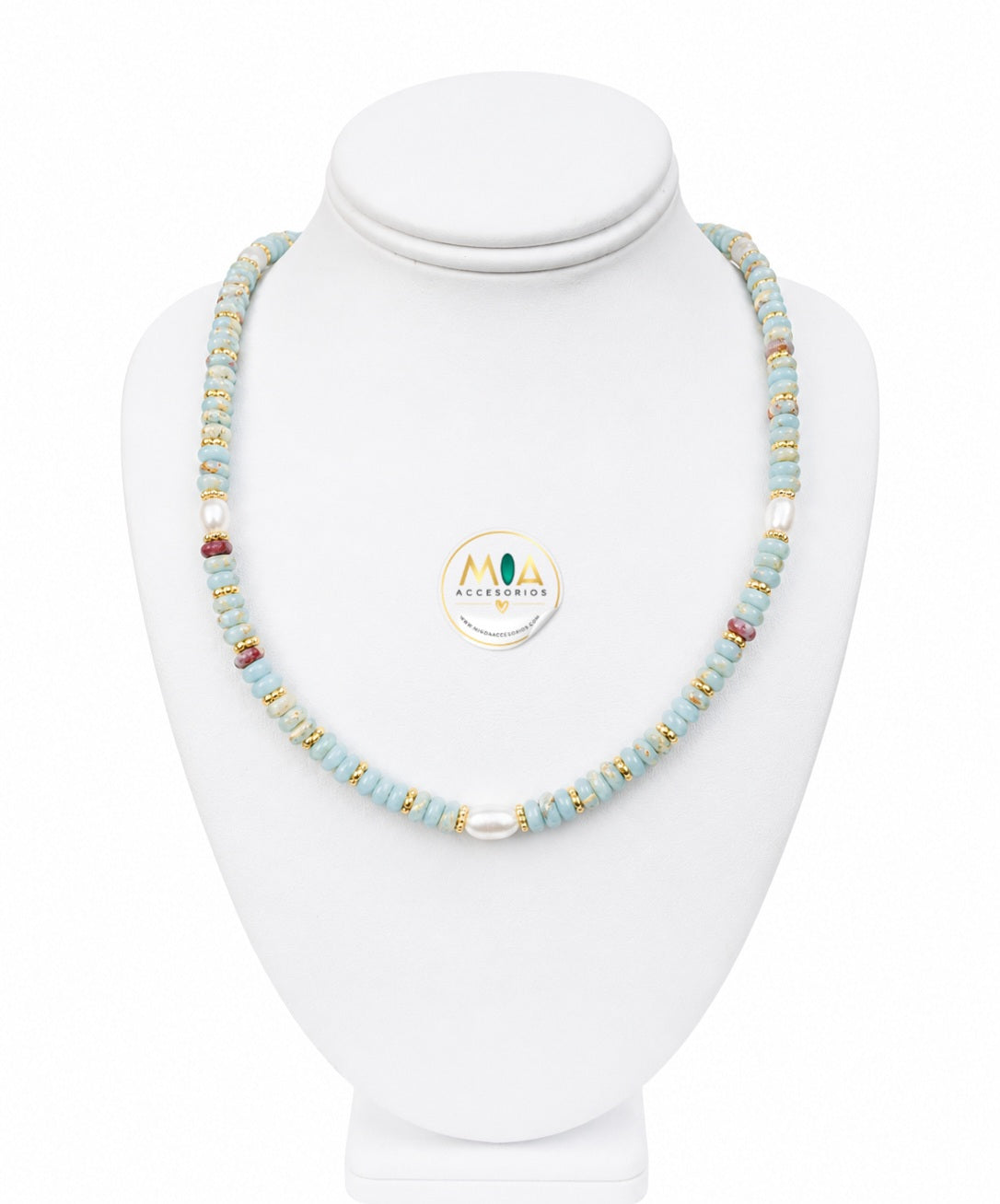 Aqua Pearls Necklace
