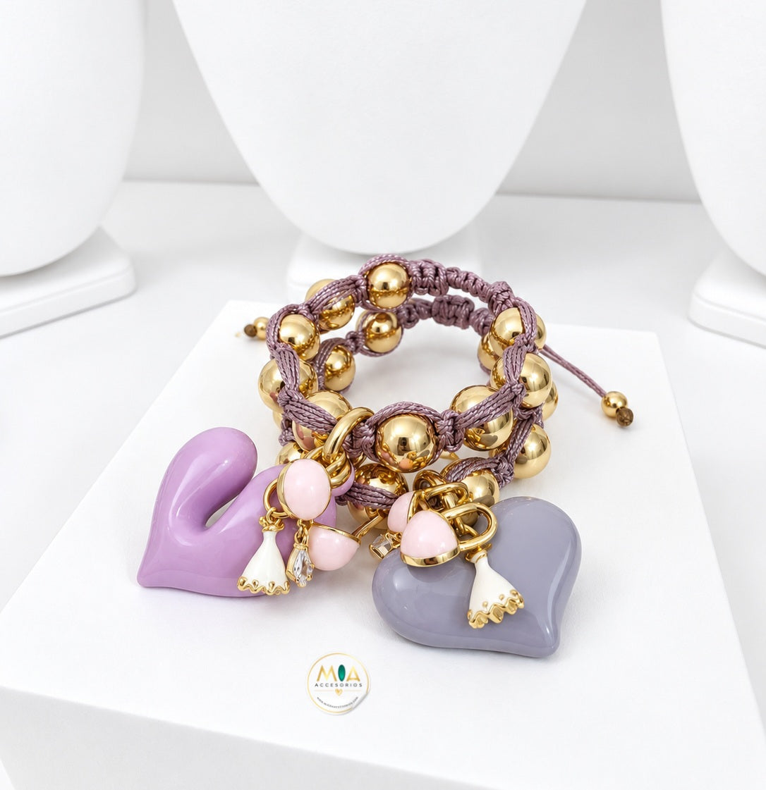 Rose Heart Bracelet