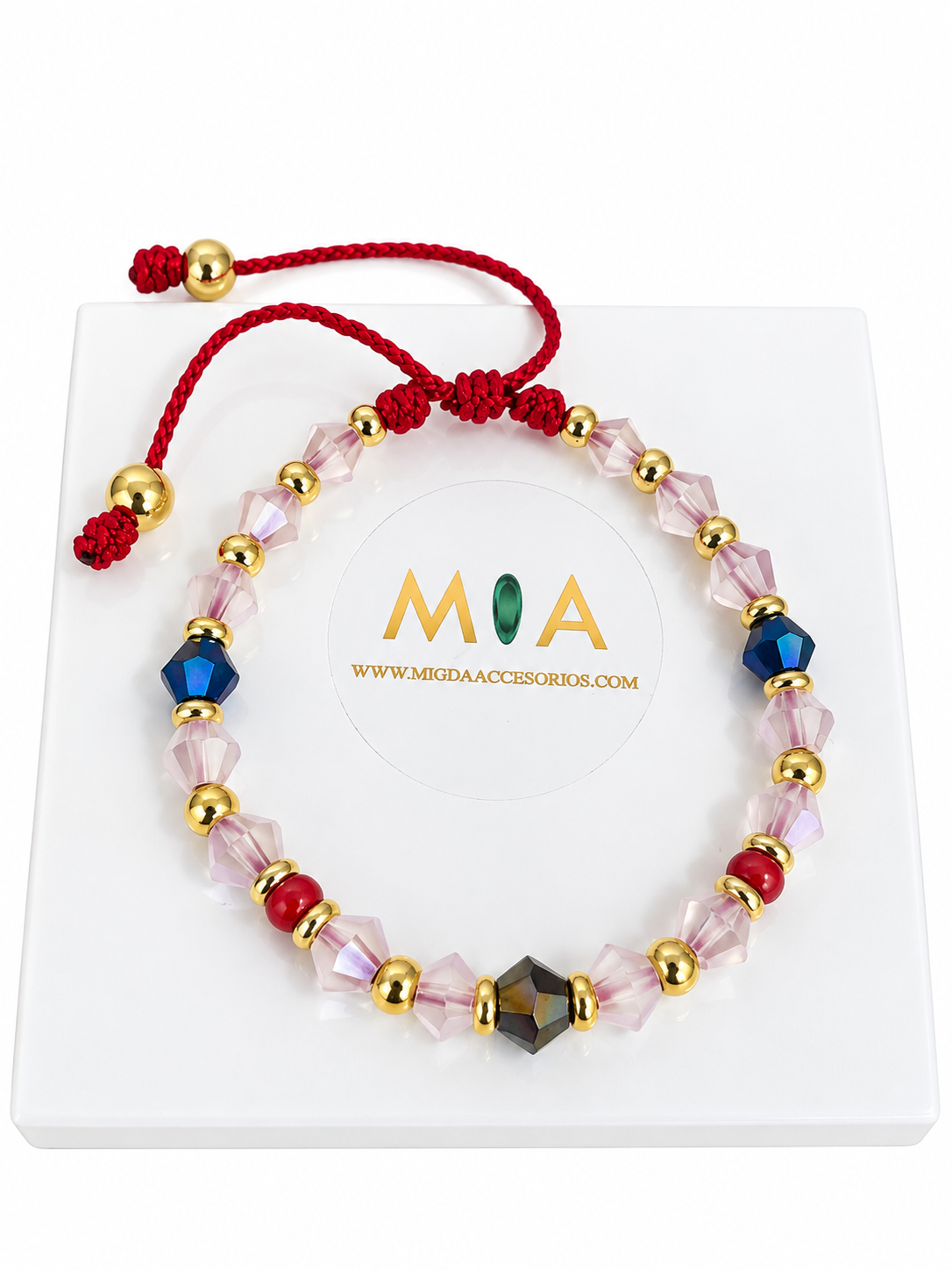 Ruby Blush Crystal Bracelet