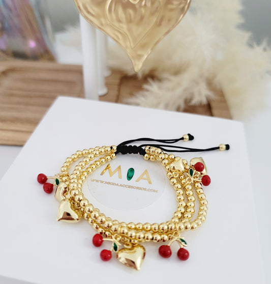 Mini cherry Bracelet (Set 3)