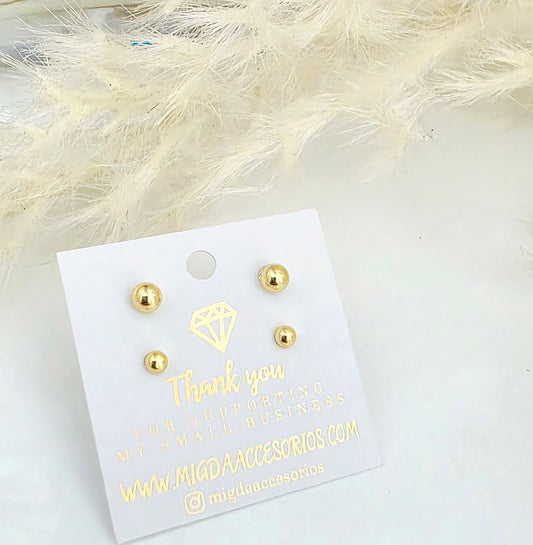 Golden Glow Stud Set