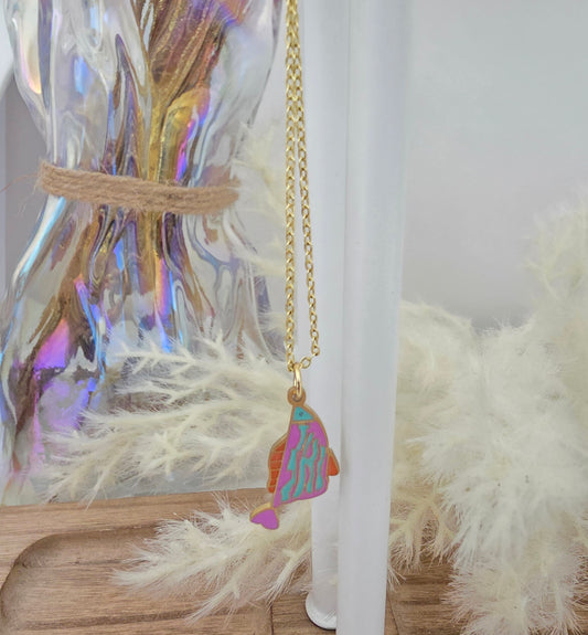 Rainbow Fish Necklace