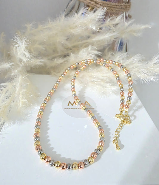 Tricolor  Shine Necklace