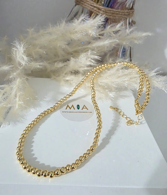 Golden Sphere Necklace