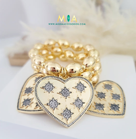 Heart star Bracelet Individual