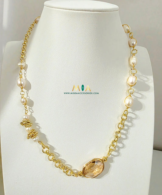 Golden Pearl Chain