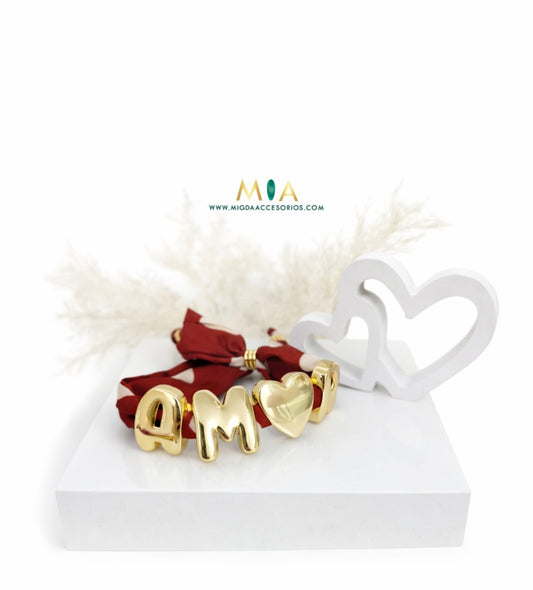 Clover Bracelet - Pink & Gold