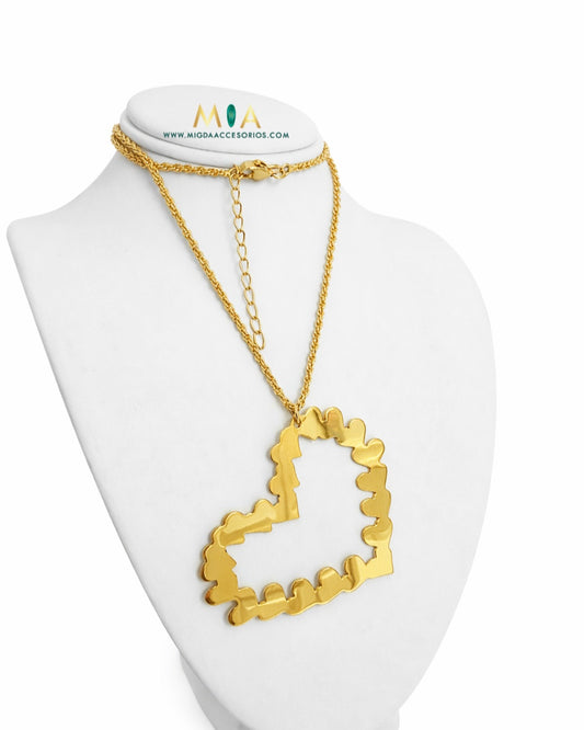 Pure Love Heart Necklace - 18K Gold Plated