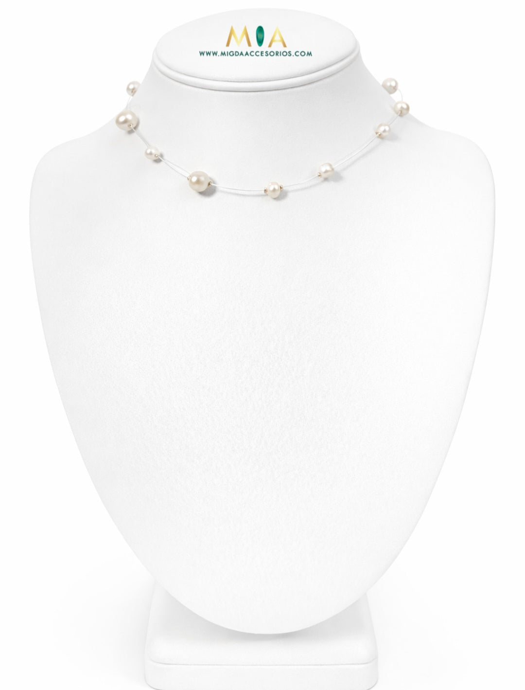 Invisible Pearl Necklace - Gold Plated