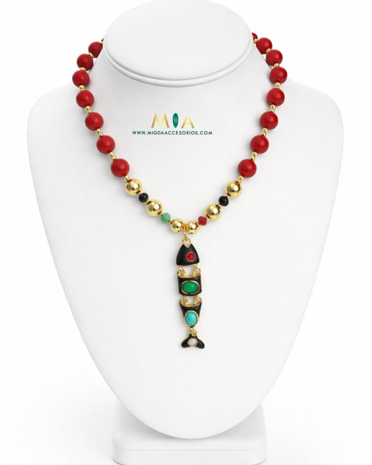 Fish Jewel Necklace