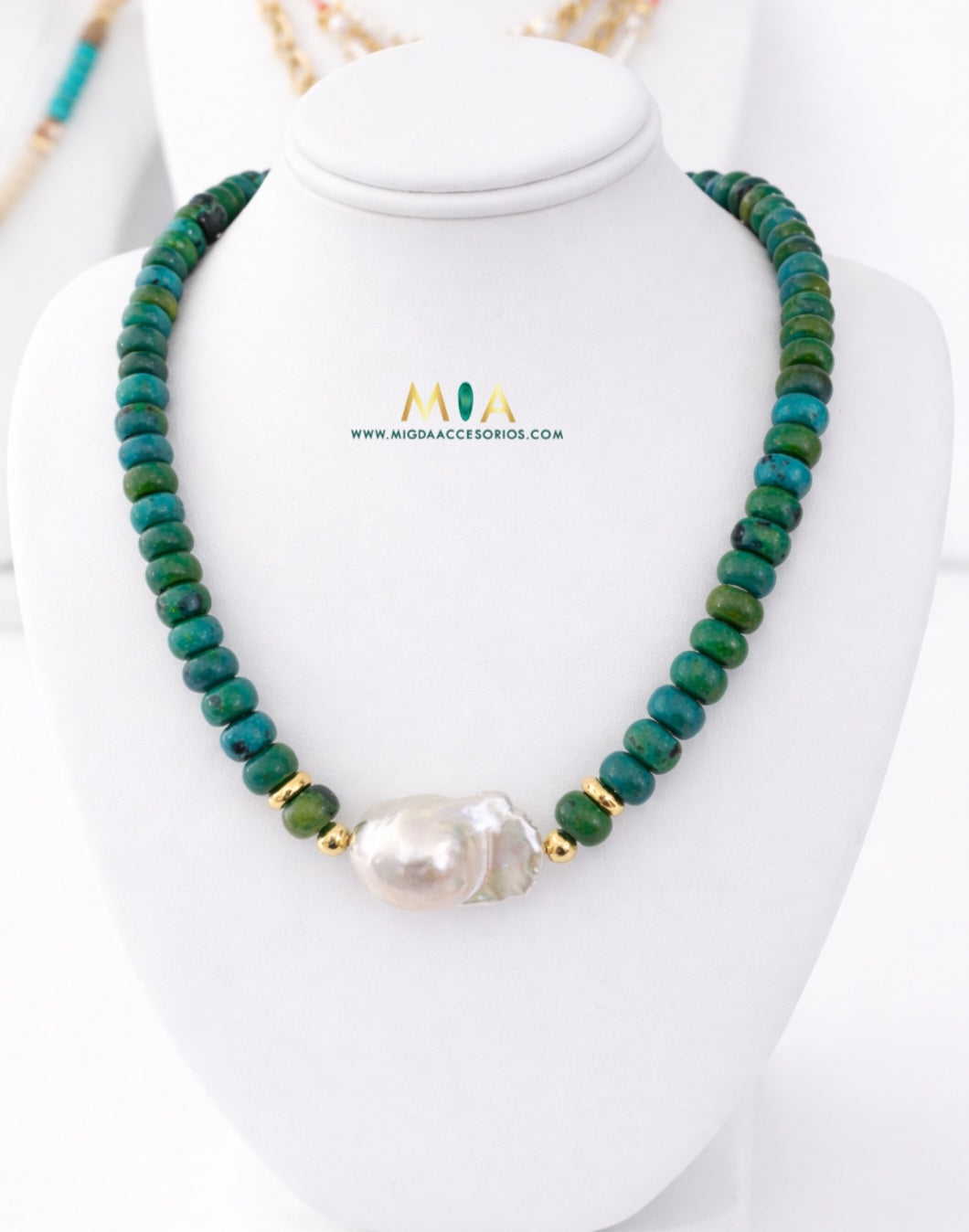 Emerald Pearl Necklace