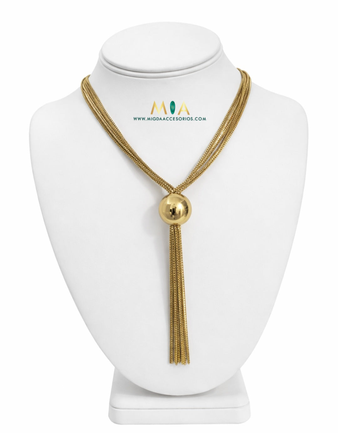 Gold Tassel Necklace