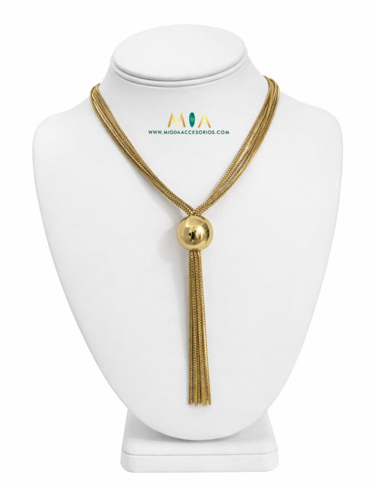 Gold Tassel Necklace