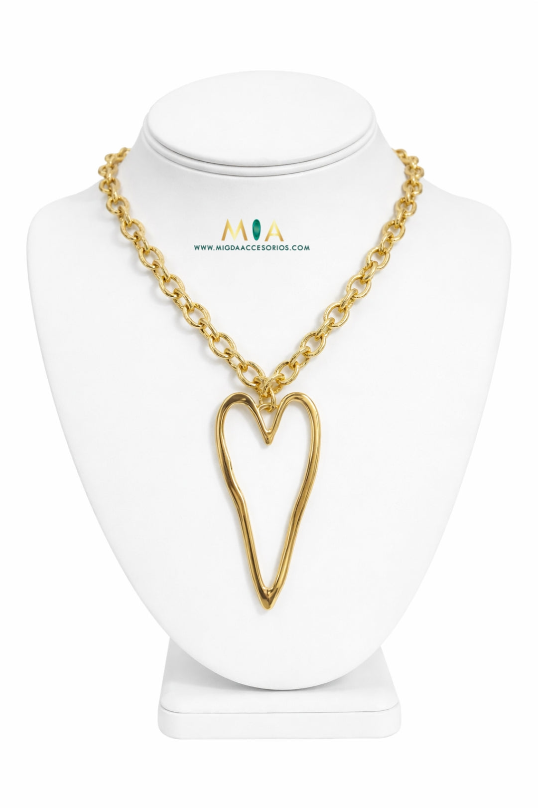 Long Heart Necklace