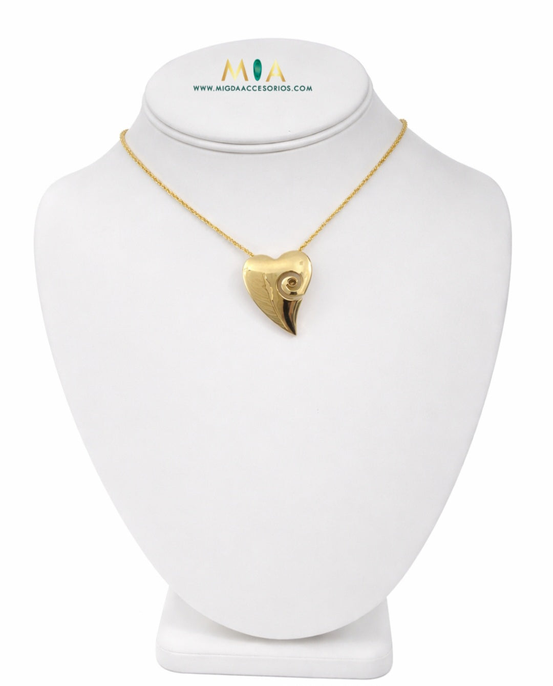 Swirl Heart Necklace