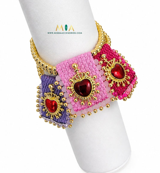 Sacred Heart Color Bracelet