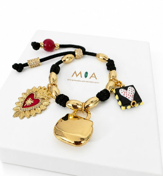 Heart Bless Charm Bracelet