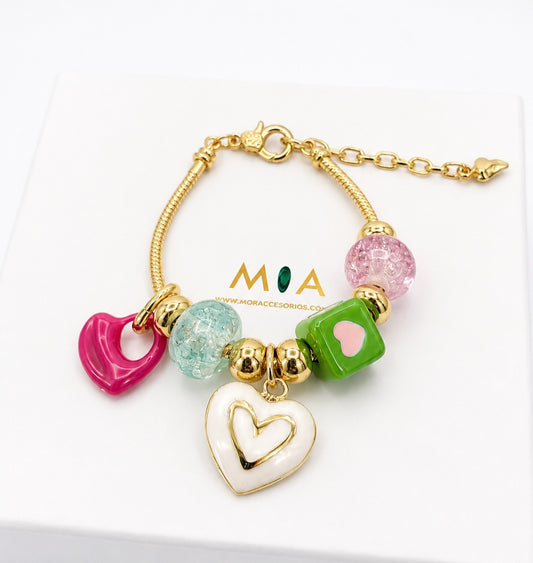 Blush Heart Bracelet