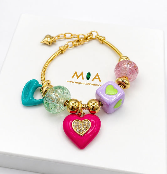 Blush Heart Bracelet