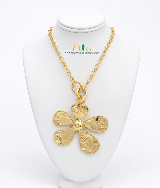 Golden Bloom Statement Necklace