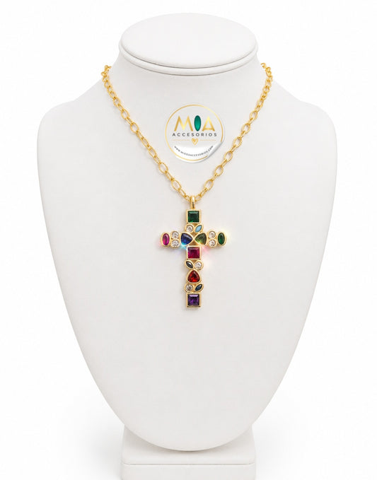 Color of Faith Cross Necklace