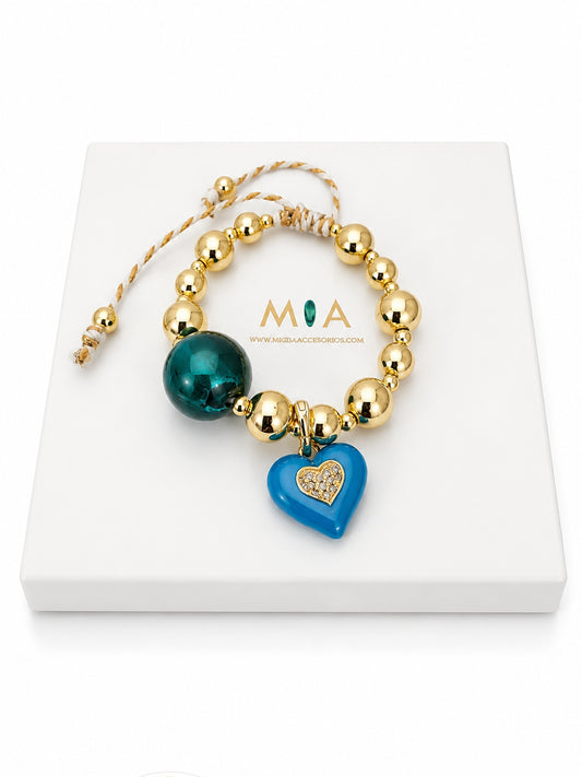 Ocean Heart Bracelet