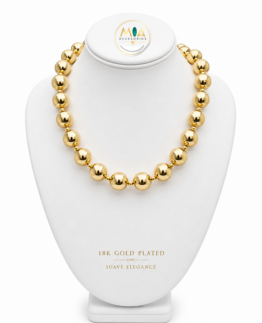 Classic Gold Beads Necklace