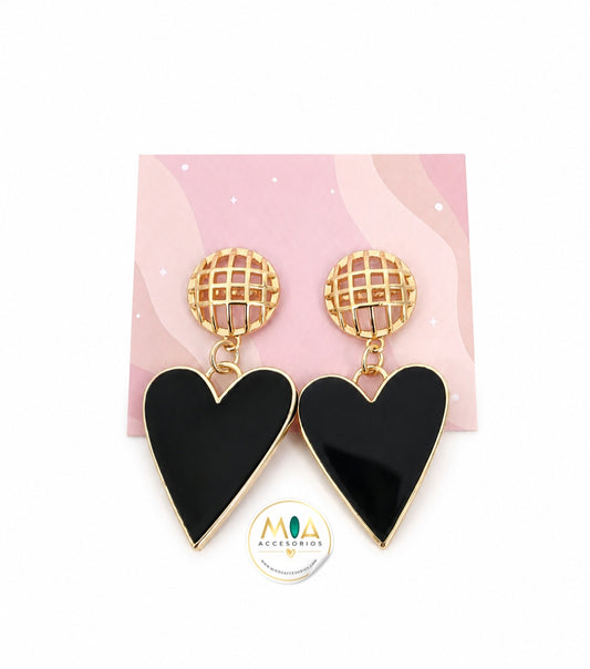 Black Love Earrings