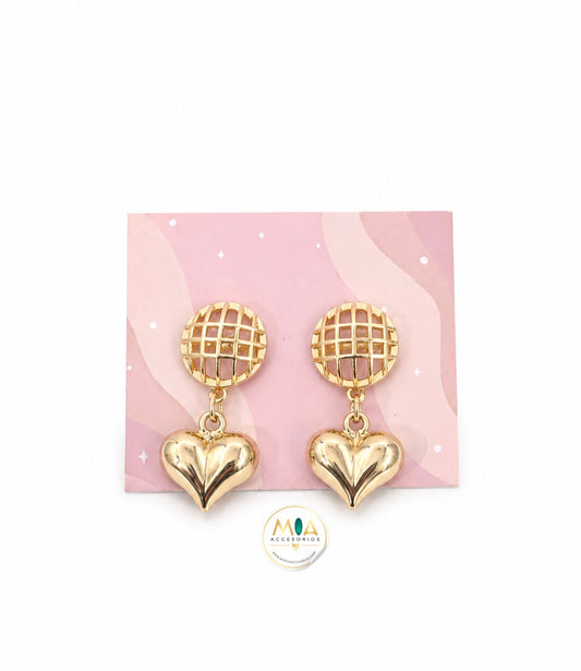 Golden Sweetheart Earrings