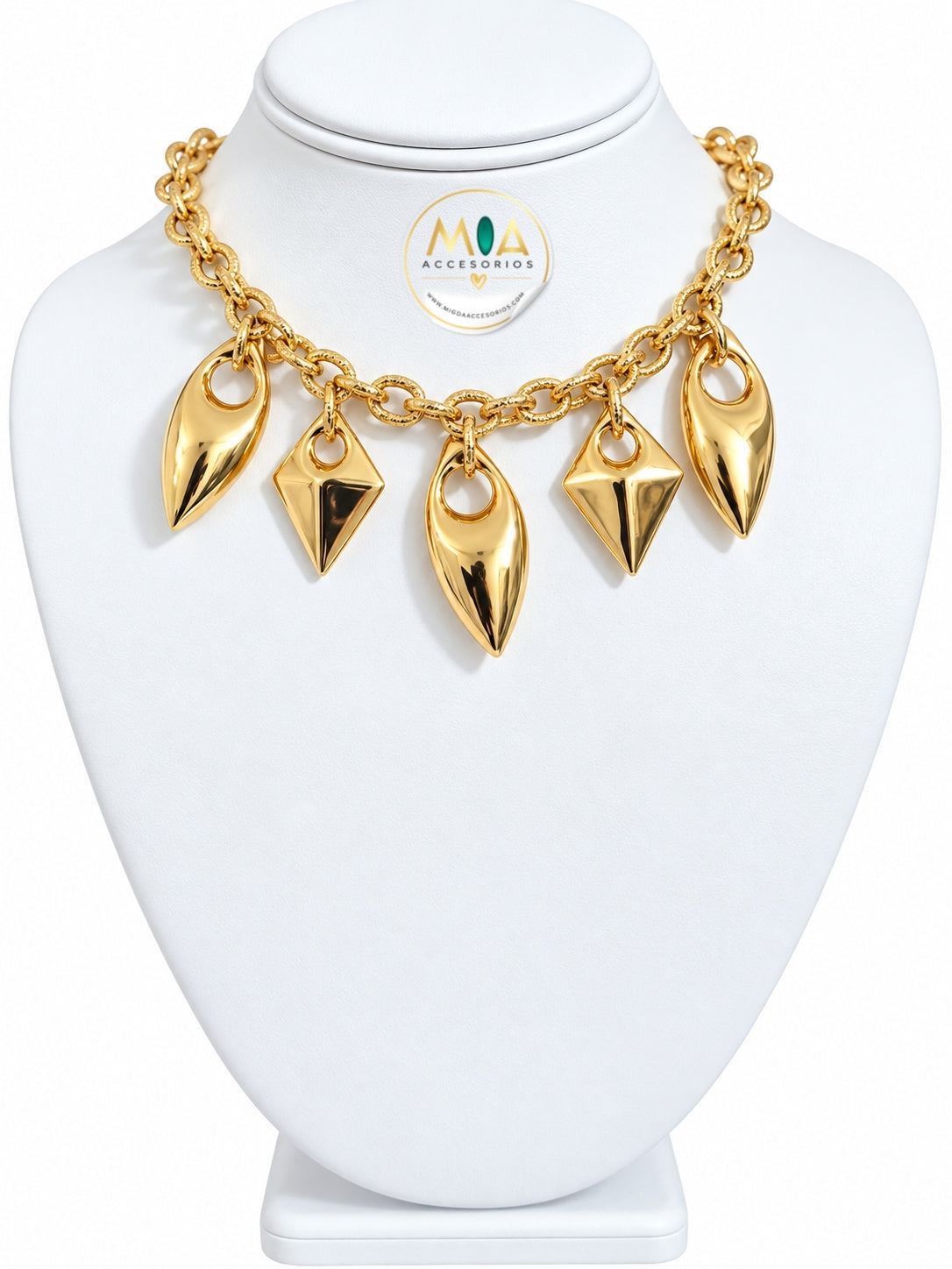 Golden Sculpt Necklace
