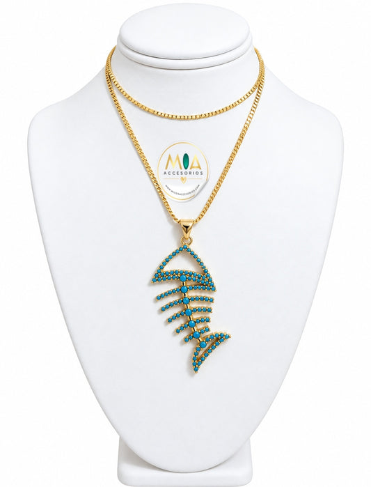 Fish Necklace – 18k Gold Plated