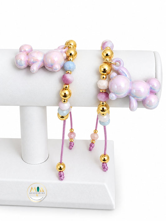 Blush Teddy Bracelet