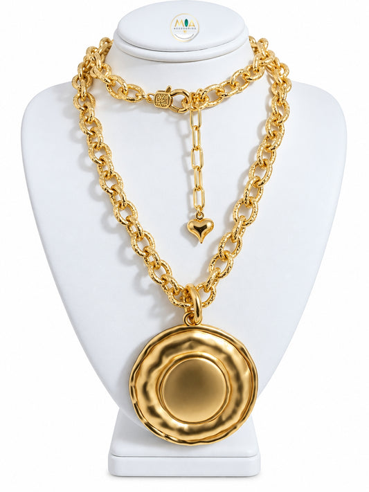 Medallion Statement Necklace