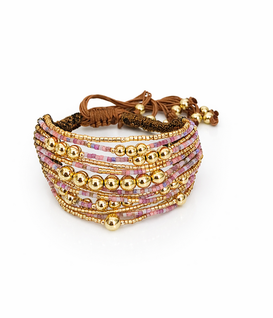 Maxi Bracelets Set - Gold Plated Crystal