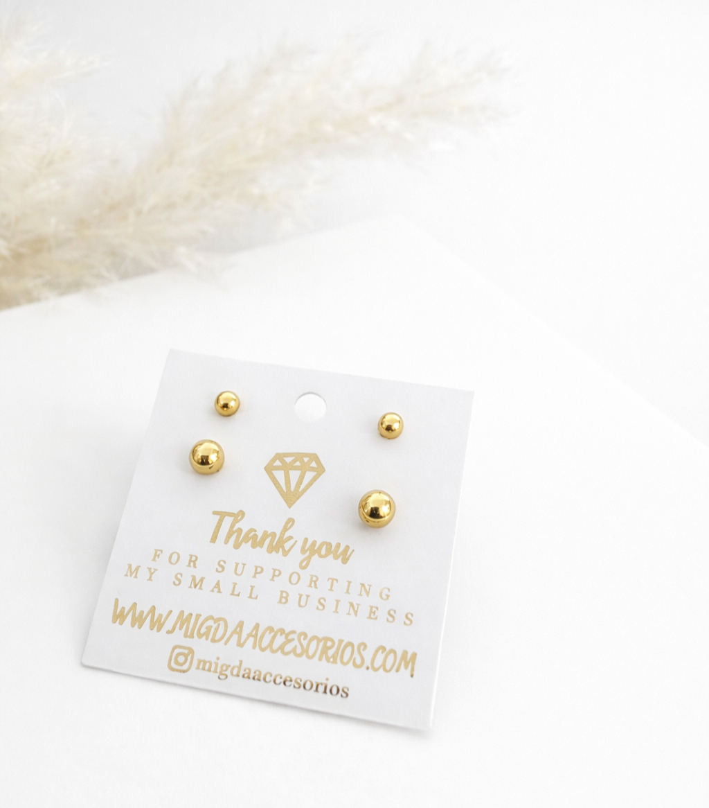 Golden Glow Stud Set
